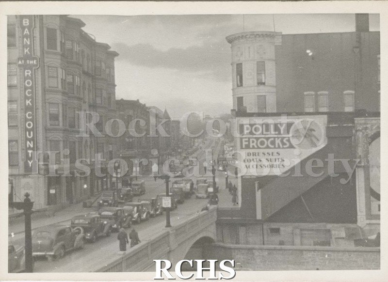 Black and white photograph of early Janesville, WI.