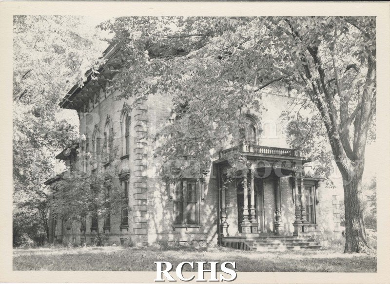 Black and white photograph of the front of William M. Tallman Residence, North Jackson St., Janesville, Wisconsin.