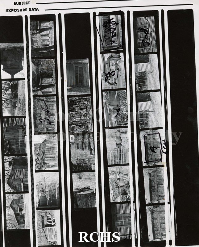Historic image of Negatives of Hodson House, Shopiere Road. 27 negatives of the Hodson House, Shopiere Road.