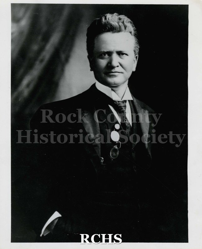 Historic image of Black and white copy print of Robert LaFollette.