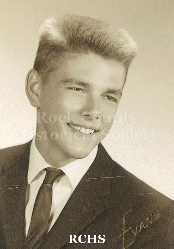 Black and white portrait of John Burri, JHS Class of 1964. Photo was from the personal collection of Bruce Bell, JHS class of 1965.