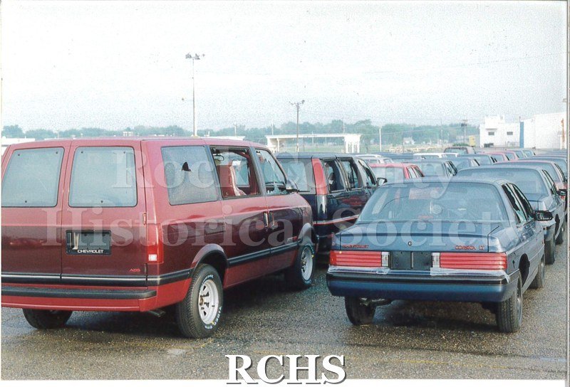Color photo of the damage to the Janesville Terminal from the 1991 tornado.