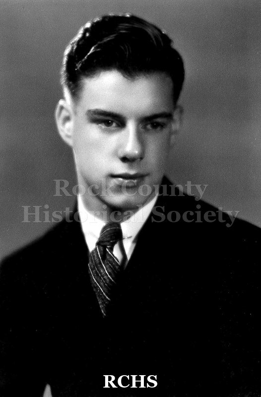 Black and white portrait of C. Francis Ludden. Attached was a note that read the following: C.