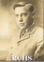 Black and white portrait of Arba Townsend, a Janesville High School graduate c. 1930.