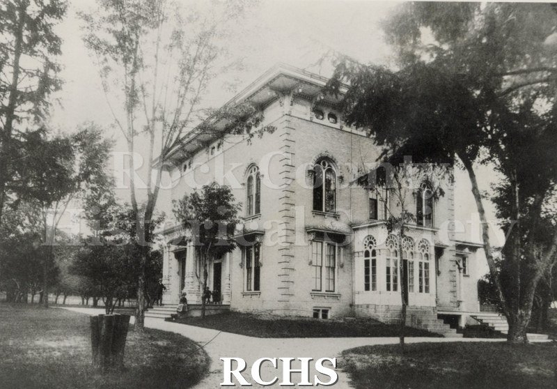 Historic image of Black and white copy print of the Tallman House.