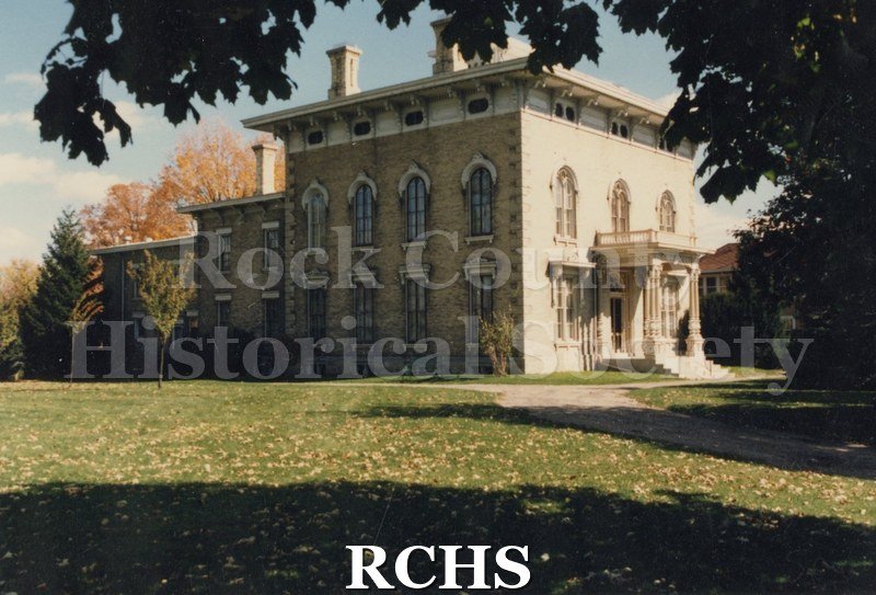 Color photo of the Tallman House from the south side.