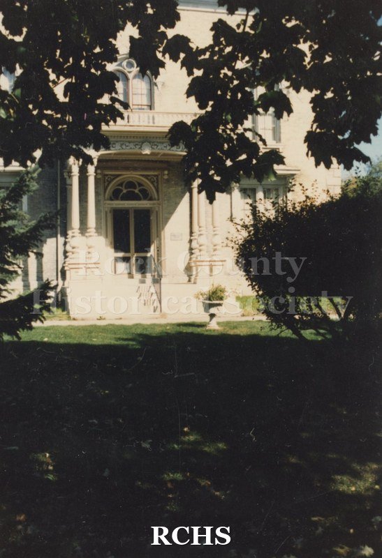 Historic image of Color photogrpah of the Tallman House from the front.