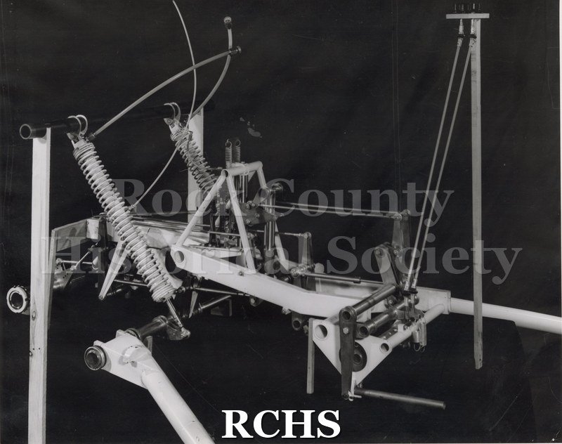 Black and white photograph of "High Tail" Rear Mechanical Computer. On separate card: "High Tail" Rear Mechanical Computer".