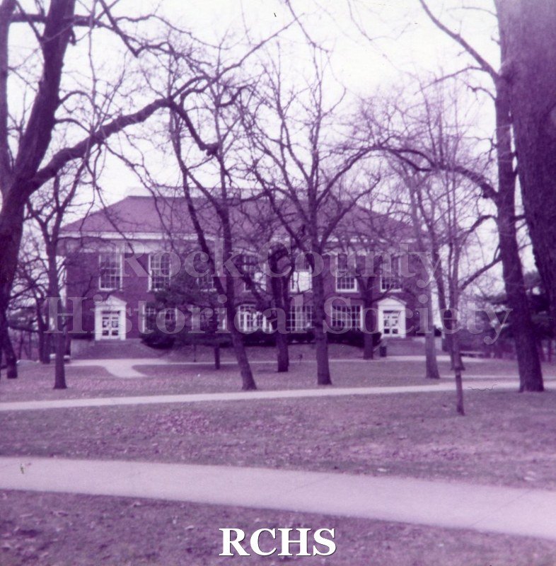 Polaroid photograph of the Beloit College Student Union, now the Smith Building.