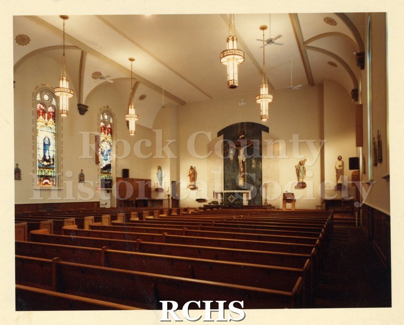Historic image of Color phhotograph of the interior of St.