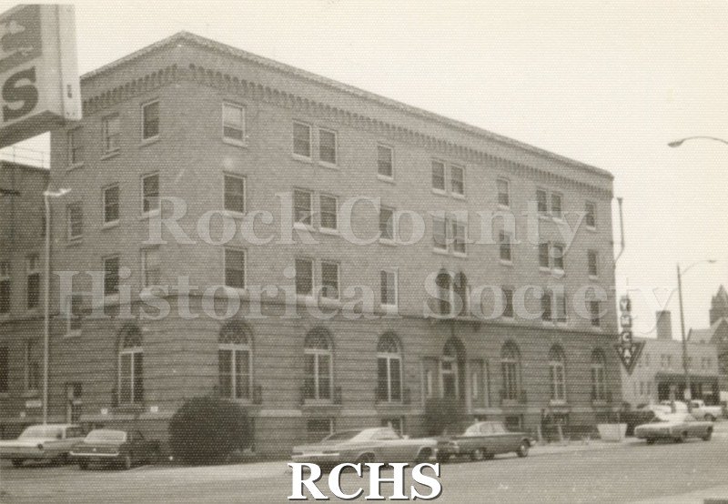 Black and white photograph of the YMCA building.