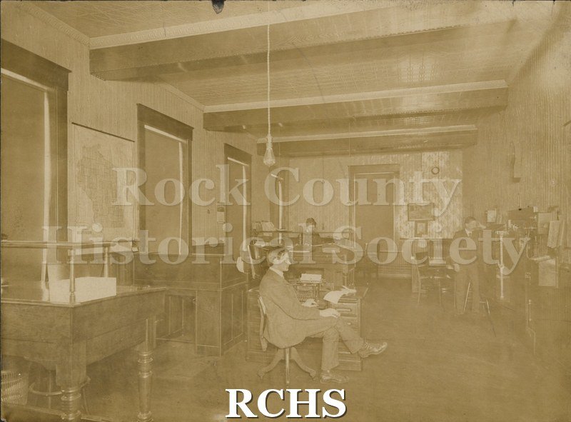 Sepia photo of Rock River Cotton Company.
