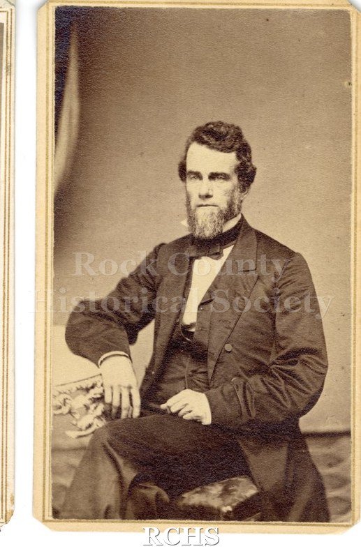 Historic image of Carte-de-visite. Ricker Doe,brother of Bodwell Doe-lived in house corner of Holmes.