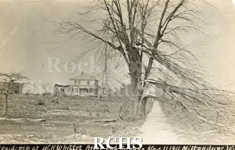 Historic image of Tornado Nov 11, 1911: Residence of WH Whittet, Milton Junction.