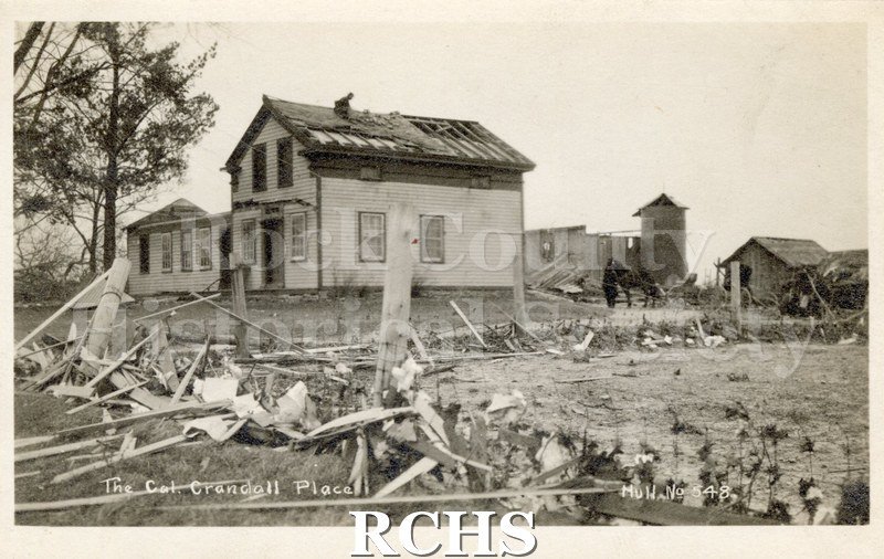 Historic image of Tornado Nov 11, 1911: Cal Crandall place, Milton; Cyclone; 1911; Milton.