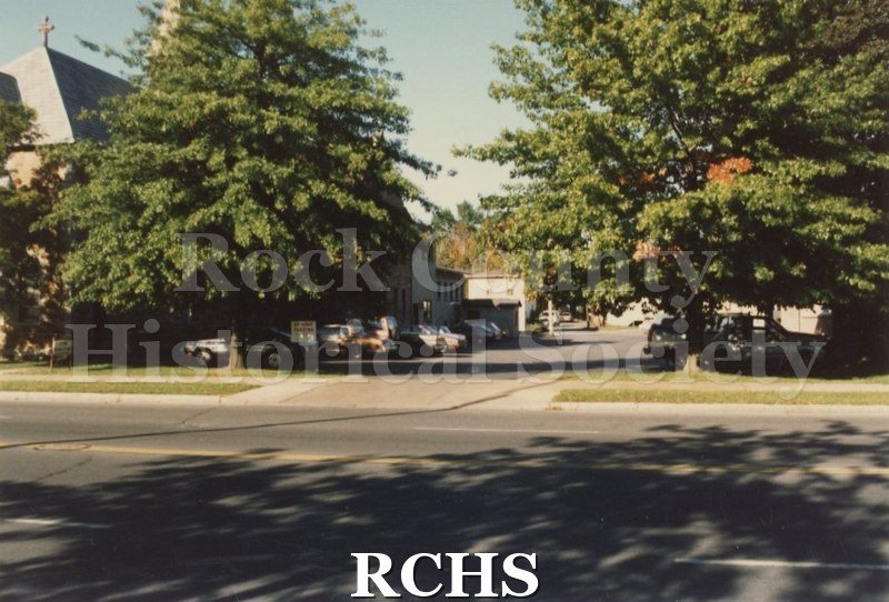 Historic image of Oneida County, Rome, New York. Zion Episcopal Church and Parish house. Block 14, Lot 3. Site W.M. Tallman house 1841-1850.