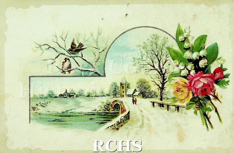Postcard for Miss Eva Doane, dated for Easter, 1898.