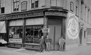 Historic Photo: A.F. Hall and Co. Reliable Jewelers_retouched_sm_wm