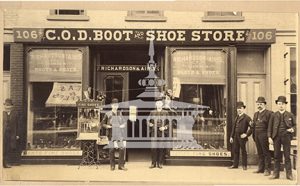Historic Photo: C.O.D. Shoe and Boot Store_retouched_sm_wm