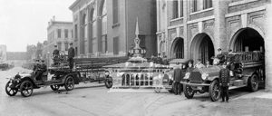 Historic Photo: Janesville Fire Department with ladder truck ca 1924_retouched_sm_wm